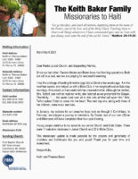 Keith Baker Prayer Letter: Junior Church and Bible Clubs Still Bringing Kids to Jesus