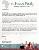 Mark Holmes Prayer Letter: Return from Furlough
