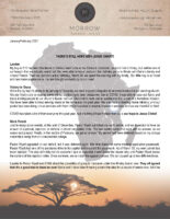 Montana Morrow Prayer Letter: There's Still Hope With Jesus Christ!