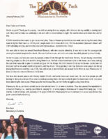 Ron Back Prayer Letter: Annual Sweetheart Banquet
