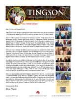 Garry Tingson Prayer Letter: Full Steam Ahead!