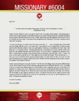 Missionary #6004 Prayer Letter: Making Known the Mystery of the Gospel