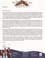 Ron Back Prayer Letter: God Is Good!