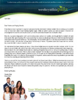 Wes Palla Prayer Letter: Moving Forward