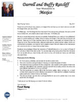 Darrell and Buffy Ratcliff Prayer Letter:  Training Material for Spreading the Gospel