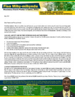 Fisa Mihy-Mihyndu Prayer Letter: Prayer Request for Special Needs!