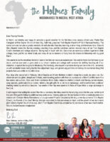 Mark and Sabrina Holmes Prayer Letter: Revivals and Projects