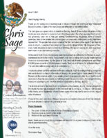 Christopher Sage Prayer Letter: The Lord Gave Great Victory