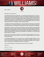 Chris and Irene Williams Prayer Letter: Our First Furlough
