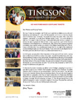 Garry and Mindy Tingson Prayer Letter:  We Have Purchased Our Plane Tickets!