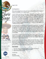 Christopher Sage Prayer Letter: New Church Plant