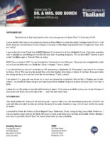 Bob and Jacqueline Bowen Prayer Letter: That Is a Victory!