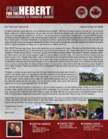 Brian and Liz Hebert Prayer Letter: Striving to Make an IMPACT
