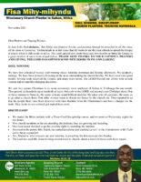 Fisa Mihy-Mihyndu Prayer Letter: Souls Saved, Discipleship, and Soul Winning in Inland Gabon