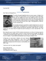 Mark and Kim Palmani Prayer Letter: Life Is Like a Vapor