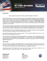 Bob and Jacqueline Bowen Prayer Letter: 2021 Was a Very Productive Year