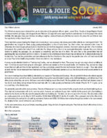 Paul and Jolie Sock Prayer Letter: Holiday Time