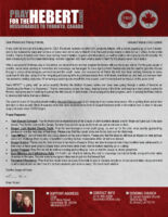 Brian and Liz Hebert Prayer Letter: Moving Forward in 2022