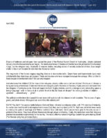 George and Barb Zarris Prayer Letter: For Such a Time as This