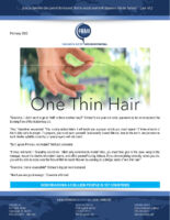 George and Barb Zarris Prayer Letter: One Thin Hair!