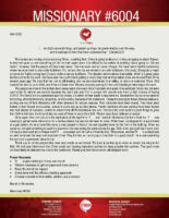Missionary #6004 Prayer Letter: China Still Needs Jesus!