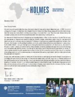 Mark and Sabrina Holmes Prayer Letter: New Missionaries and New Travels
