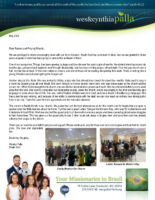 Wes and Cynthia Palla Prayer Letter: Helping the Home During Family Month
