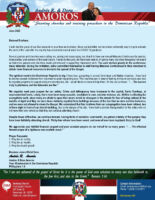 Andres and Dora Amoros Prayer Letter: Returning to Normal