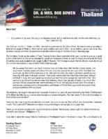 Bob and Jacqueline Bowen Prayer Letter: The Only Life Worth Living