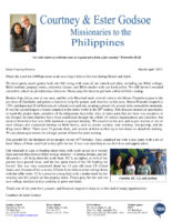 Courtney and Ester Godsoe Prayer Letter: Getting Back to Normal