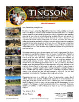 Garry and Mindy Tingson Prayer Letter: New Beginnings