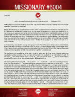 Missionary #6004 Prayer Letter: The Lord Is Still Working!