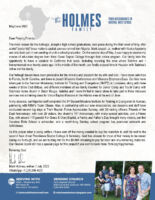 Mark and Sabrina Holmes Prayer Letter: Advancements During Absence