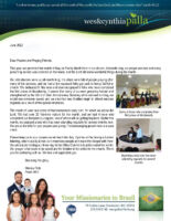 Wes and Cynthia Palla Prayer Letter: Momentum Building for the Winter