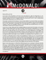 Corey and Elizabeth McDonald Prayer Letter: Two-Year Anniversary