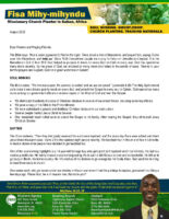 Fisa Mihy-Mihyndu Prayer Letter: Knocking on Every Door in Gabon