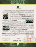 Larae Hoff Prayer Letter: Summer Camps and Vacation Bible Schools