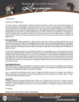 Mshama and Martha Kinyonga Prayer Letter: 8th Anniversary Service for Grace Baptist Church