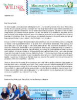 Daniel and Misty Wilder Prayer Letter: Special Salvations and a Special Donation