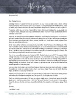 Israel and Tonya Alvarez Prayer Letter: Vacation Bible School
