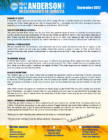 Oral and Alicia Anderson Prayer Letter: Church Update