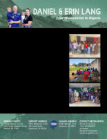 Daniel and Erin Lang Prayer Letter: Another Institute!