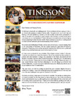 Garry and Mindy Tingson Prayer Letter: We've Now Moved into Our New Auditorium!