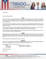 Roberto and Angela Tirado Prayer Letter: My Hearts Desire Is for My People to Be Saved!