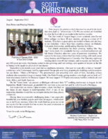 Scott Christiansen Prayer Letter: New Academic Year