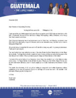 Angel and Noemi Lopez Prayer Letter: Good Things Are Happening in Guatemala!