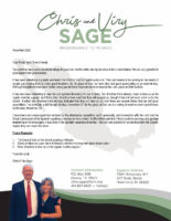 Chris and Viry Sage Prayer Letter: The Lord Has Done Some Wonderful Things!