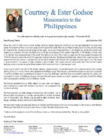 Courtney and Ester Godsoe Prayer Letter: It's Great to Be Where It's Happening!