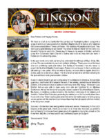 Garry and Mindy Tingson Prayer Letter: Merry Christmas!
