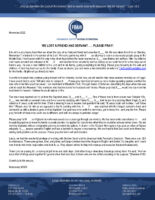 Missionary #6501 Prayer Letter: We Lost a Friend and Servant . . . Please Pray!